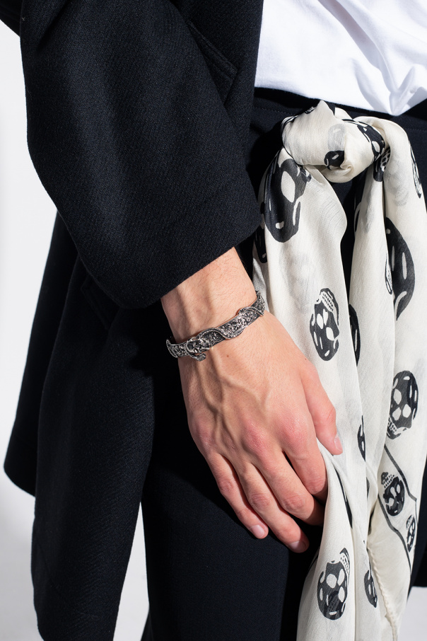Silver Brass bracelet Alexander McQueen